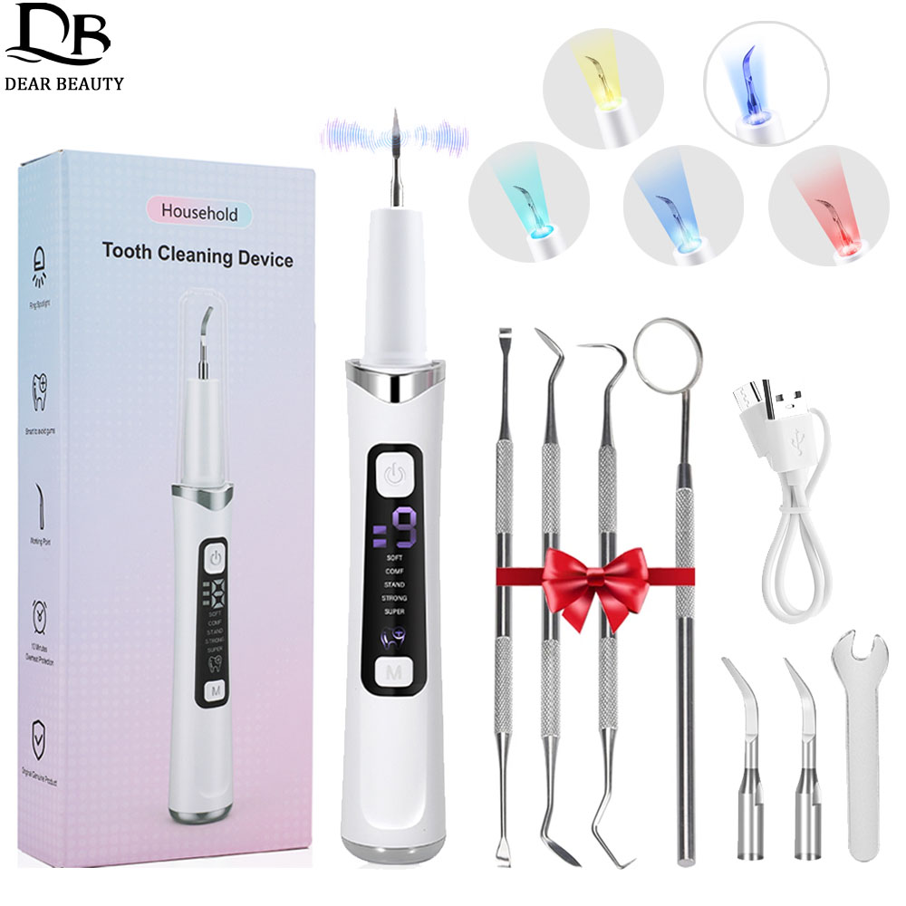 Teeth Whitening Mouthwash - 5 LED Işık Ultrasonik Diş Temizleyici