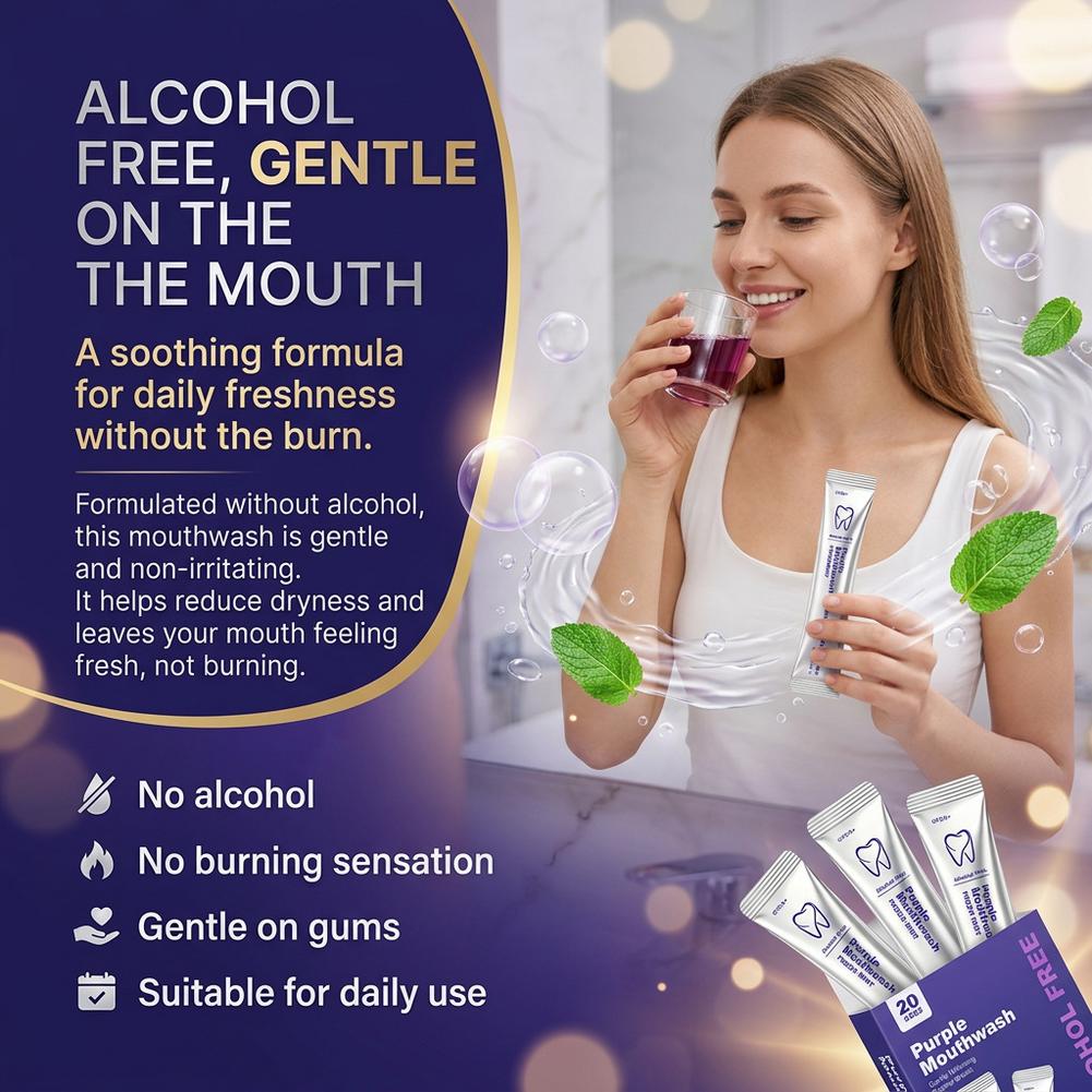 Mor Renkli Ağız Gargarası, Diş - Teeth Whitening Mouthwash incelemesi ve fiyatı