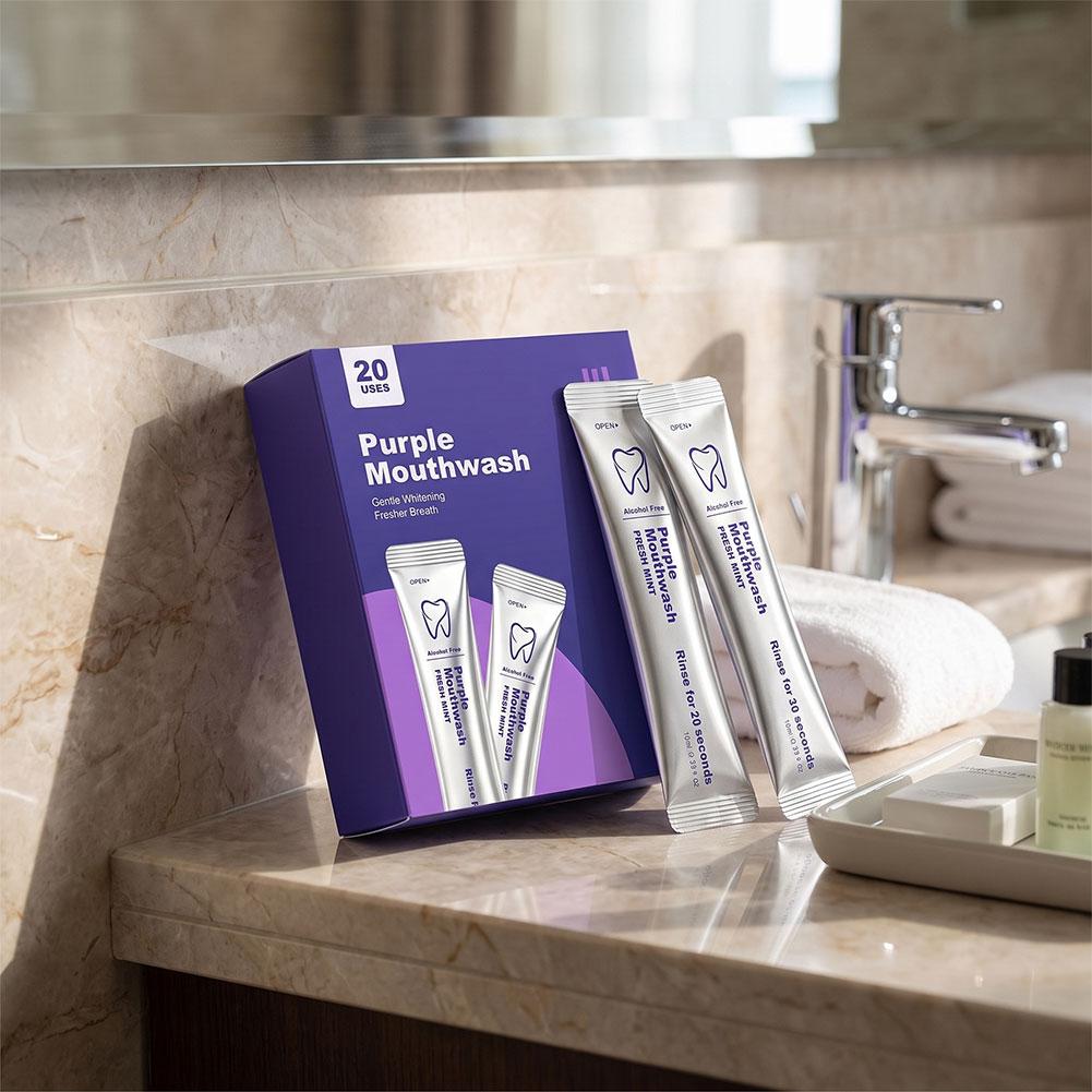 Mor Renkli Ağız Gargarası, Diş - Teeth Whitening Mouthwash incelemesi ve fiyatı